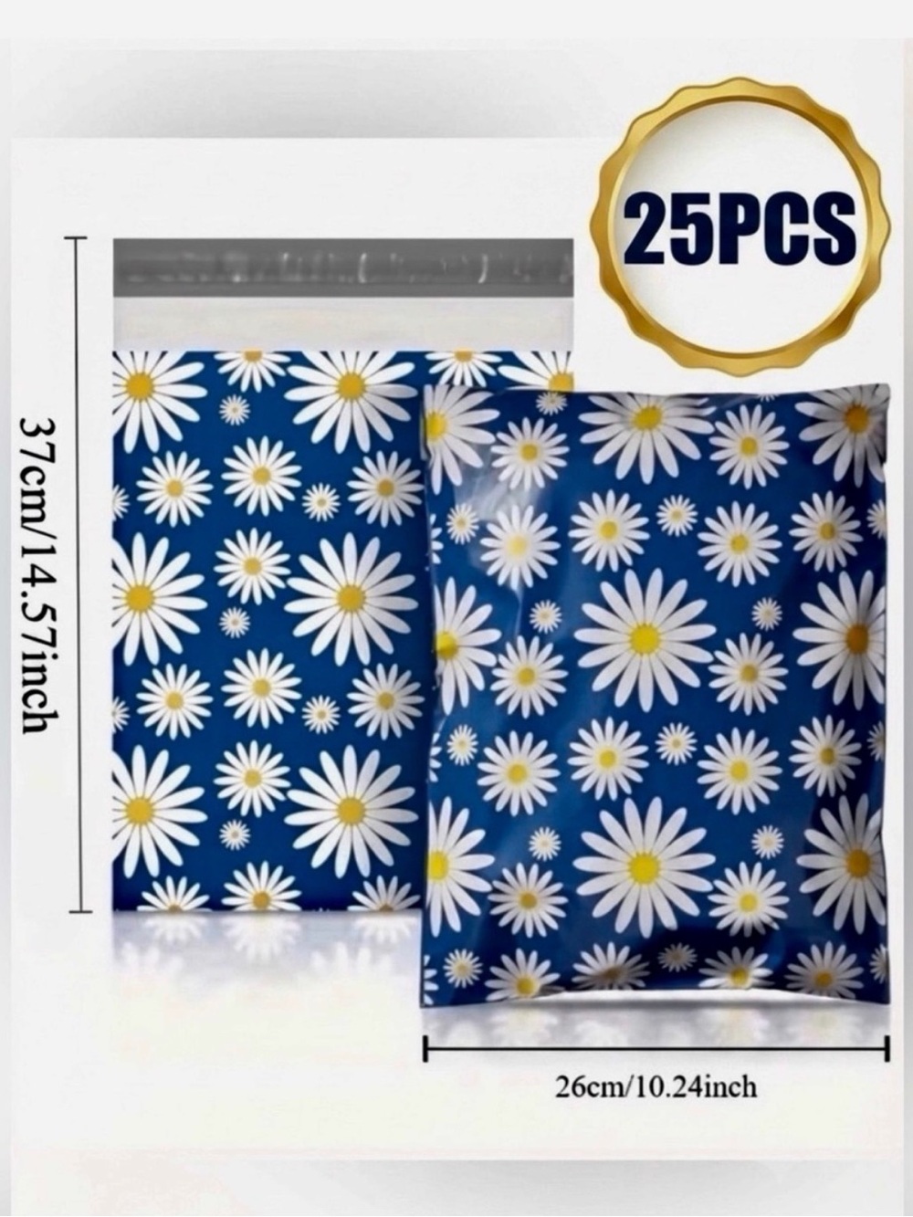 175PC Bundle. 25 Poly Mailers, 25 Cellophane Bags, 25 Cards & 100 Stickers - Picture 2 of 8